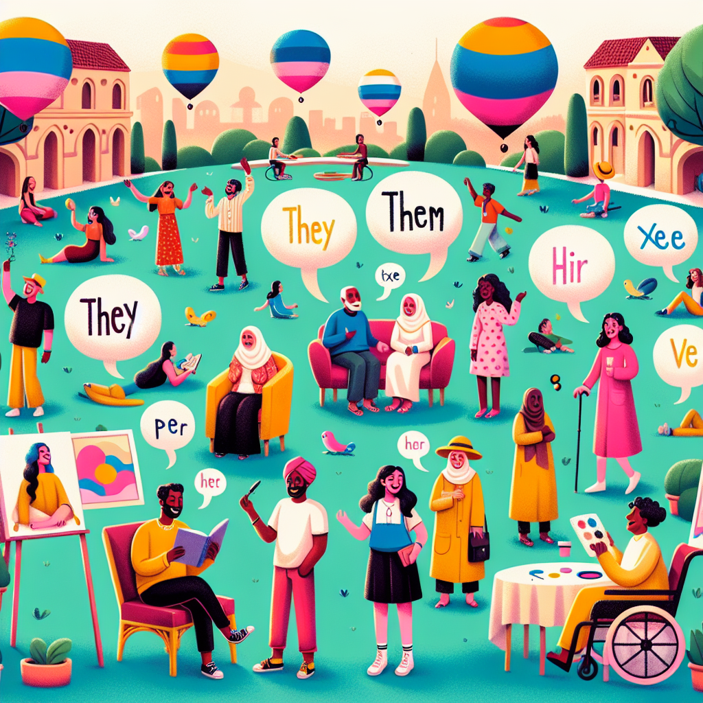 They/Them Delights: A Playful Exploration of Gender-Neutral Pronouns